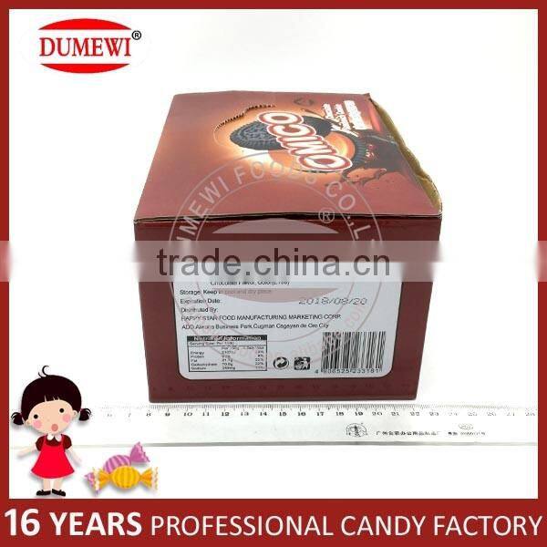 30g Halal Mini Sandwich Chocolate Flavor filled Biscuits Cookies