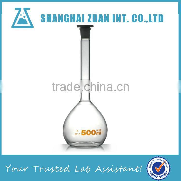 Volumetric Flask with Stopper, Class A, 250ml, Borosilicate Glass