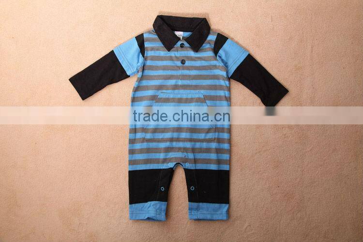 Hot selling baby clothes with polo neck,high quality baby romper