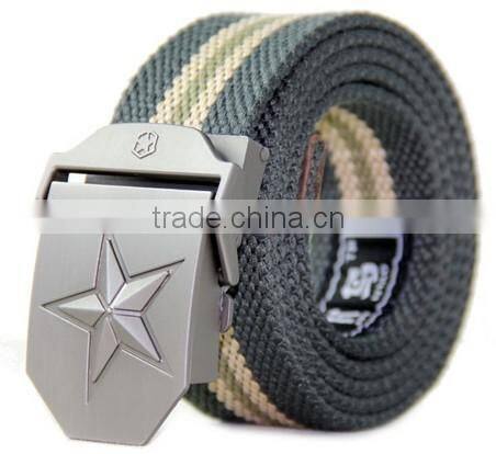 high quality black canvas belt custom canvas belt