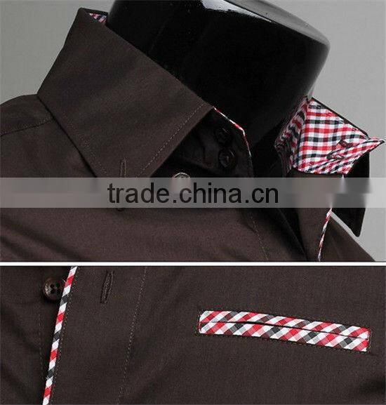 MOQ 5PCS Hot style latest fashion designs shirt for man slim fit casual man shirt