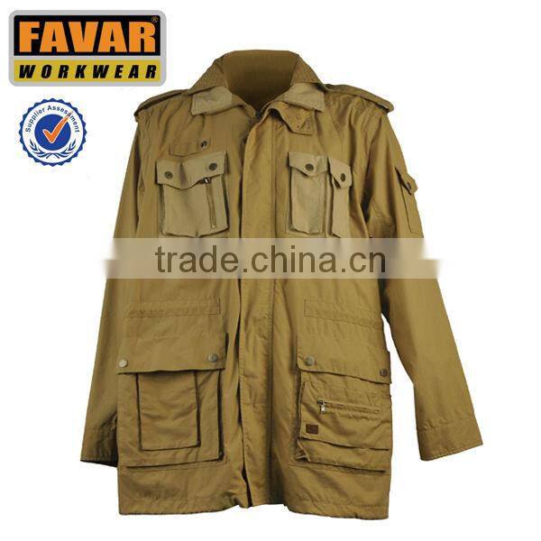 100%cotton 12 oz canvas America style men cargo casual jacket