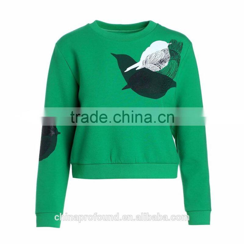 Casual Printing Logo Women's Sweatshirts Without Hood