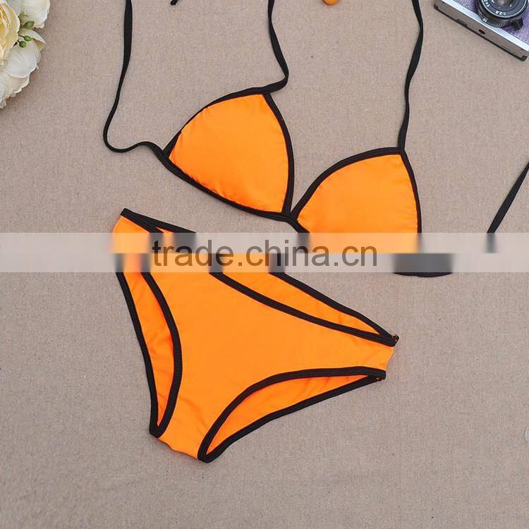 2017 new design custom swimwear packaging xxx hot sex bikini women beachwear