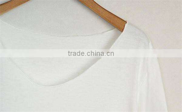 Top fashion design promotional t shirt custom blank raglan t shirt wholesale women t-shirt