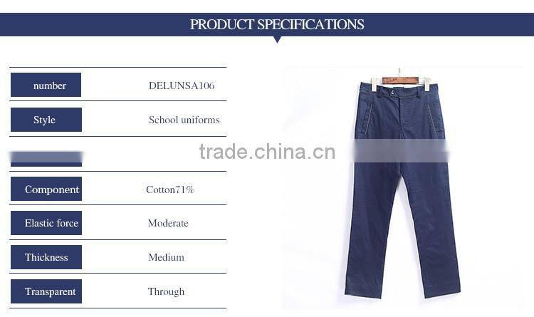 Wholesale Navy Blue Skinny Pants For School Uniform