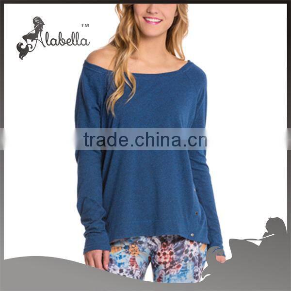 Custom woman yoga clothing running cheap long sleeve sport shirt