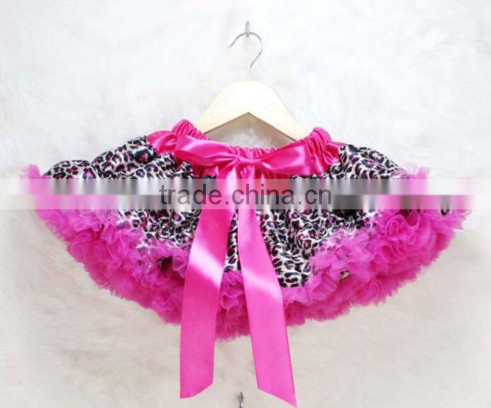 Baby Boutique brand name clothing christmas costume Satin Chevron Pettiskirt Dance Wear Skirts for Young Girls