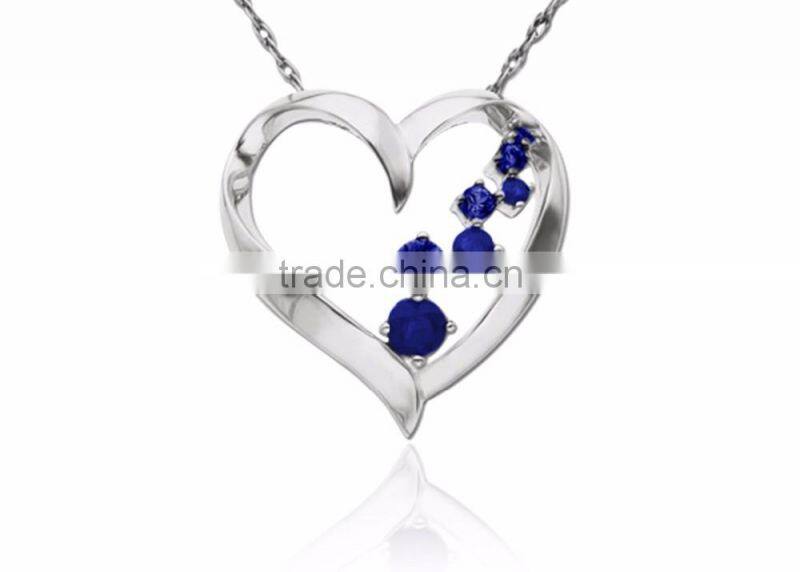 Designer Silver Finish Gemstone Pendant