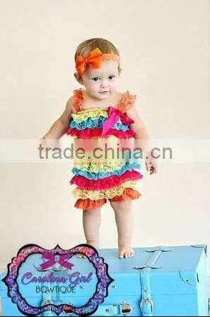 2013 High Quality Black Lace Petti Romper for Baby Girls Lovely Lace Petti Romper for Baby Girls