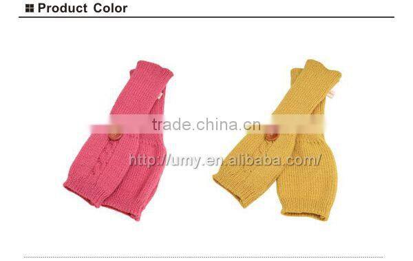 knitted long fingerless gloves
