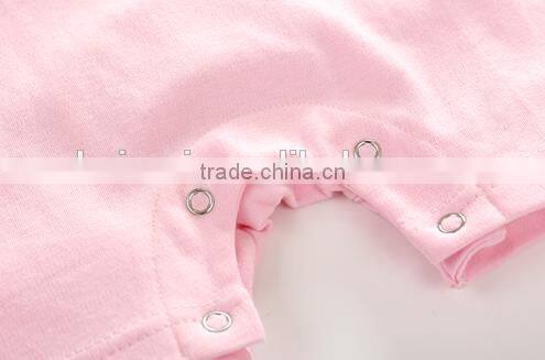 baby girls adorable pink cow printing wholesale good quality baby summer rompers