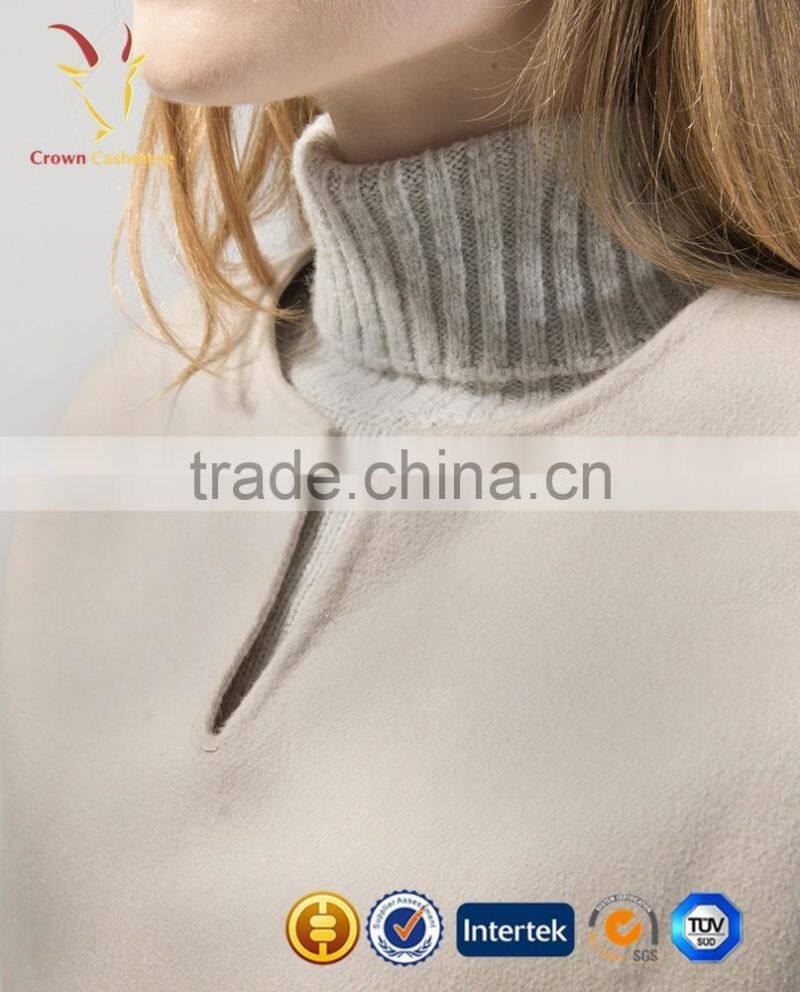 Women Winter Cashmere Wool Coats Ladies Short Coat