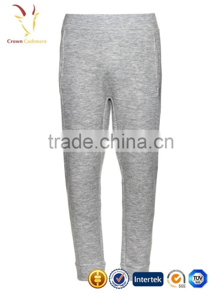 Mens Casual Winter Wool Cashmere Jogger Pants
