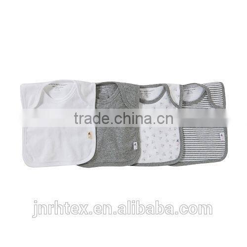 Soft cotton baby bibs wholesale,printed baby clothing design for promotion