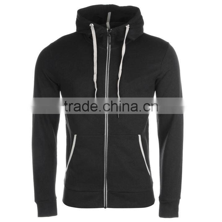 Blank Cotton Polyester Zip Up Hoodies Wholesale