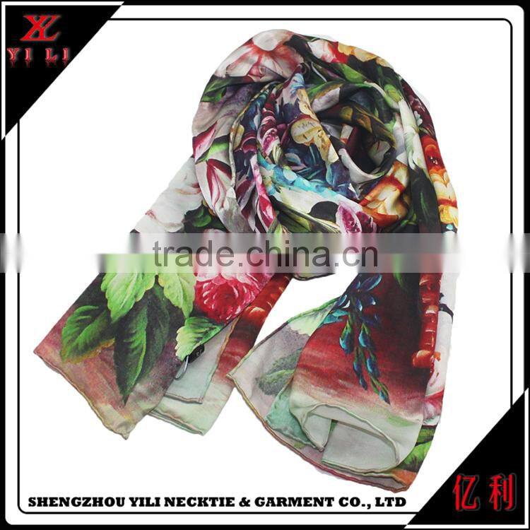 Bulk sale cheap spring silk fashion ladies scarf