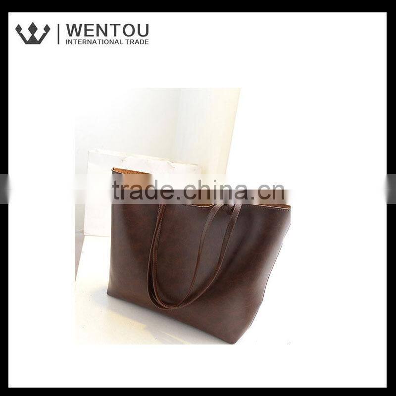 Wholesale Clear High Quality PU Women Tote Bag