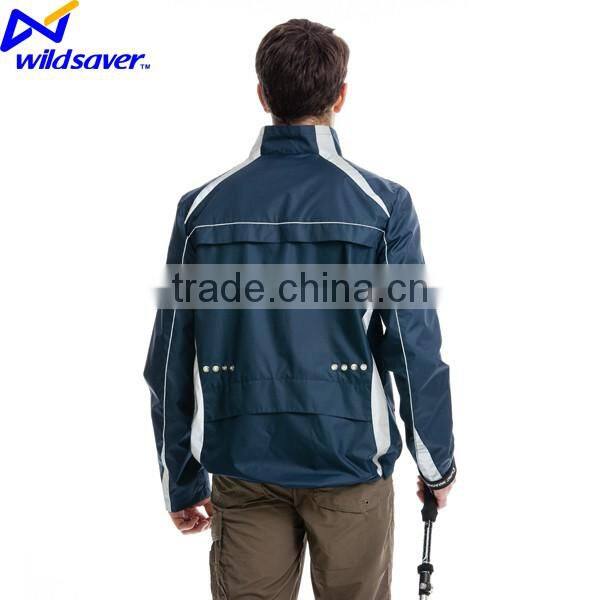 LED reflective commuter jacket for cycling