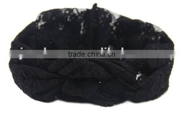 kids girl elastic lace cross headband, elastic lace headband for kids