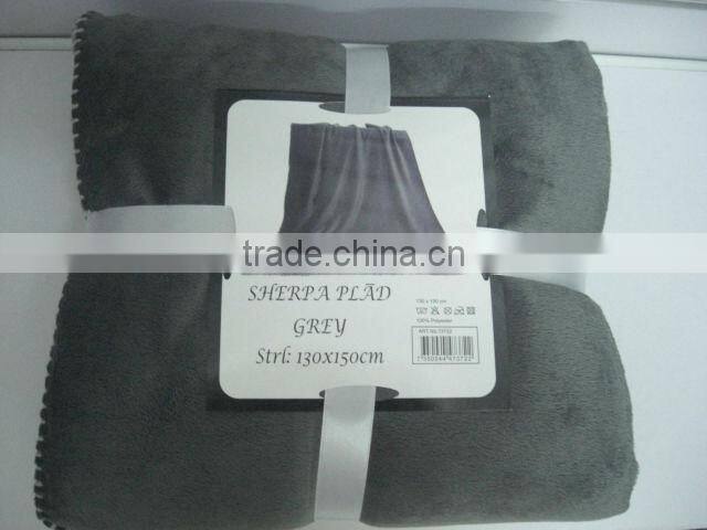 130*150cm Mink+ Sherpa Blanket(KN-BL-03)