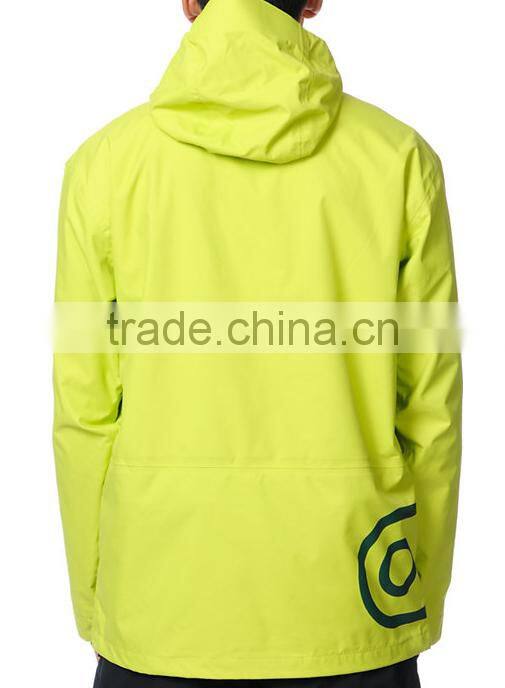 2014 Custom Green Snowboard Jacket Waterproof Garment Factory