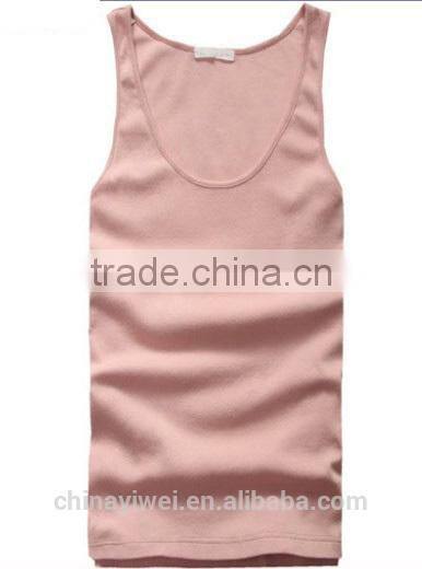 Loose womens plain cotton vest tops