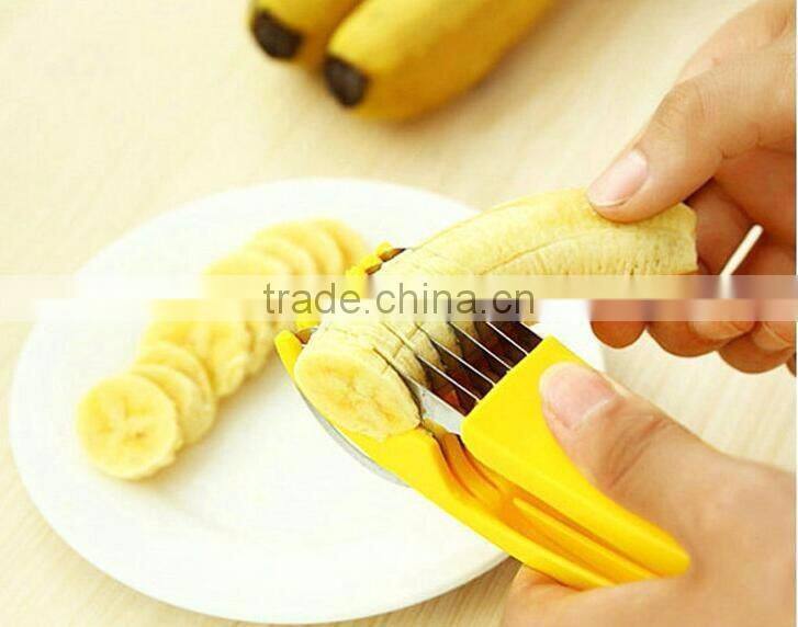 High quality Banana Slicer Cutter Chopper Cucumber Cutter 2016 Fruit Salad Kitchen Tool