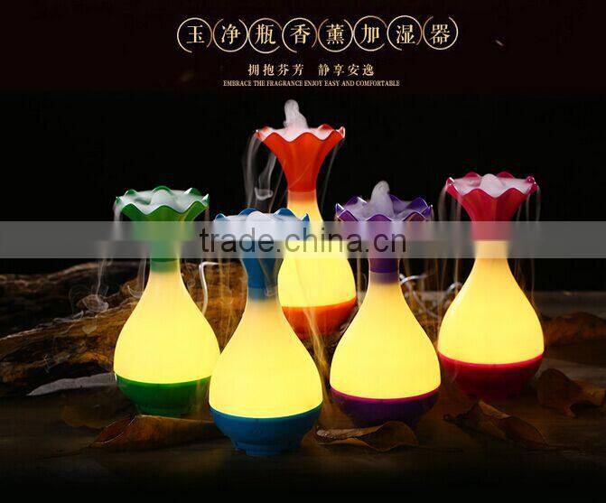 New Arrival Mini Jadenet Bottle Ultrasonic Usb Desktop Air Aromatherapy Cool Mist Humidifier With Magic Bottle LED Night Light