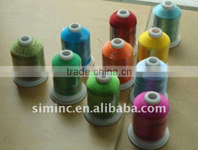 Muti color embroidery thread