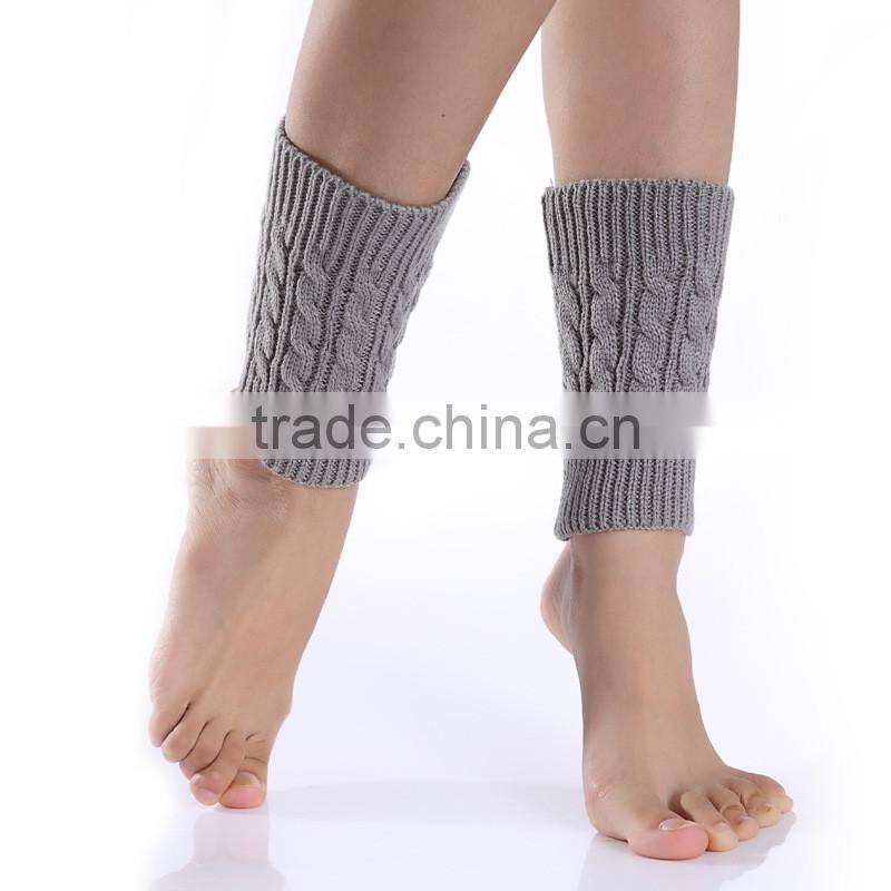 Women Winter Leg Warmers Socks Crochet Knit Boot Socks Toppers Cuffs