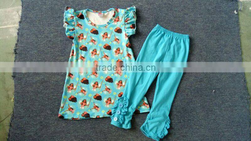 New Halloween Boutique Raglan Outfits Toddlers Girls Fall Ruffle Clothes Sets Girls Halloween Giggle Moon Remake Outfits