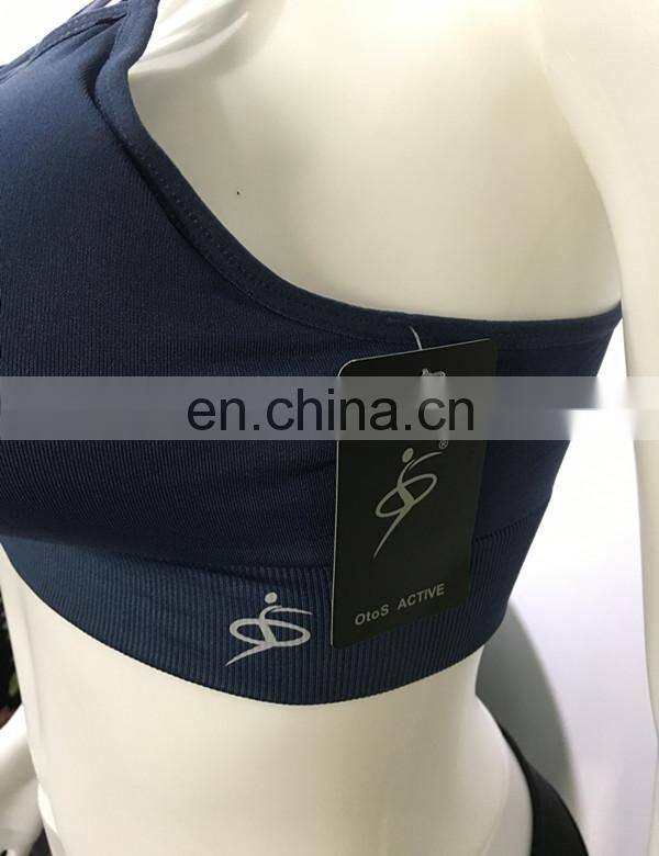 2017 Women Sport Support Workout Bra With Ties And Beautiful Pattern