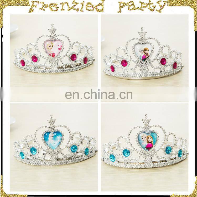 wholesales plastic princess crown for girls FGHD-0144