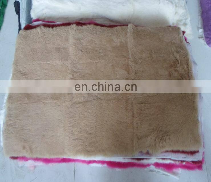 High quality rabbit fur skin plate with factory wholesale price