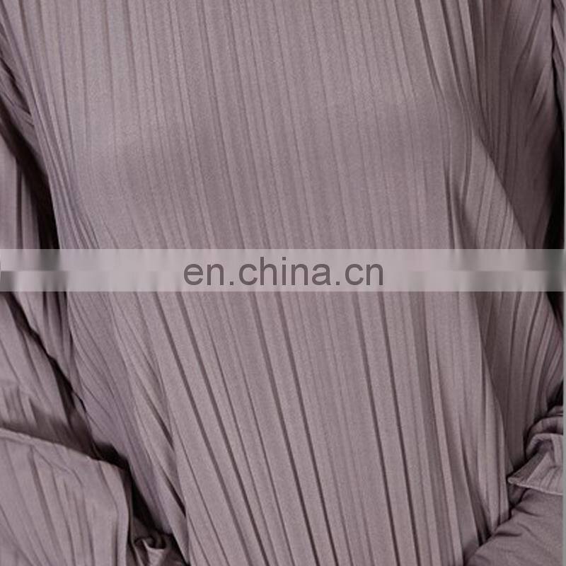 2017 Casual Baju Kurung Design High Quality Pleated Muslim Lady Clothing New Model Malaysia Suit