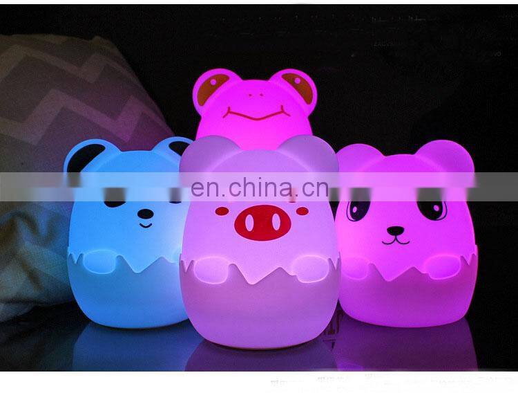 Night lighting lamp portable LED night light cute design bedside eye caring lamp