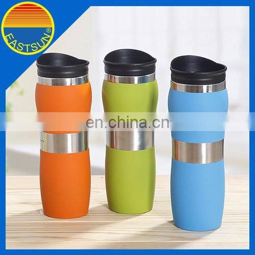18oz standard logo customized stainless steel car cup with lid