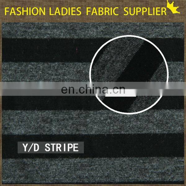 Hot stripejersey fabric dress,yarn dyed jersey fabric dress,150cm popular design polyester jersey fabric dress