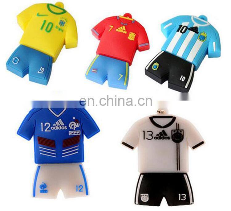 Hot selling USB 2.0 polo shirt shape pvc 2tb usb flash drive with logo