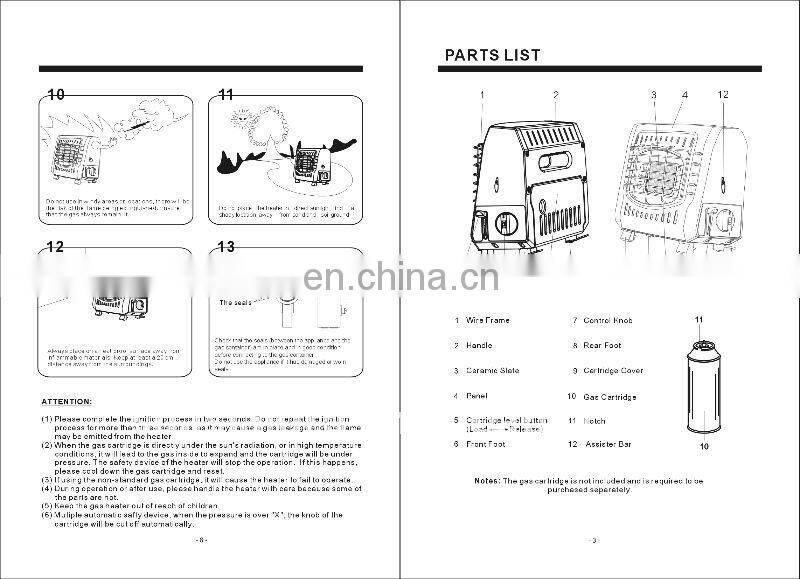 natural gas room heater