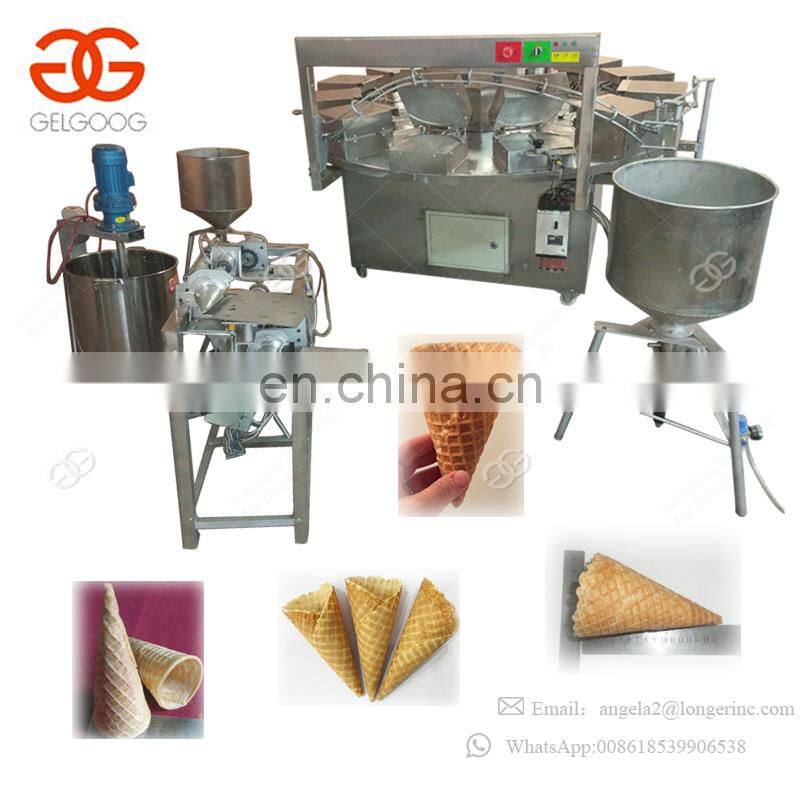 Superior Customer Feedbacks Pizza Ice Cream Cone Making Machine Line Production On Sale
