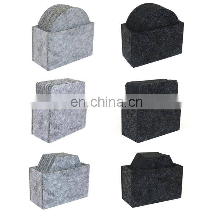 Hot-selling Place mat Drink Cup Mat Set Felt Coaster Customized Logo