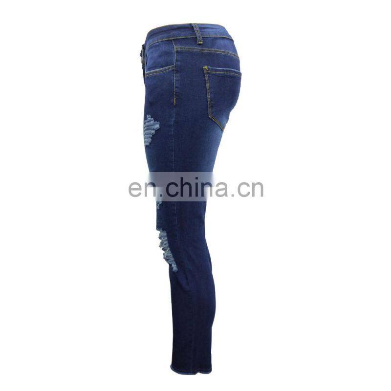 DiZNEW 2019 USA OEM Brand Customized High Waist jeans levanta cola