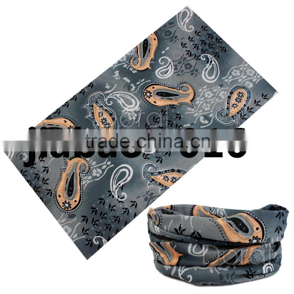 Custom Bandanas Wholesale 100% Polyester Seamless Microfiber Multifunctional Outdoor Bandana