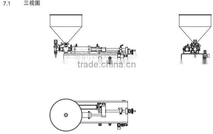 High quanlity manual cream filling machine for shapoo,bath gel,liquid detergent(5-50ml)