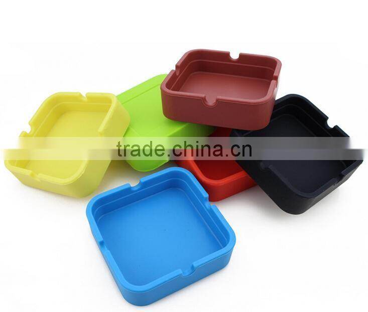 Cheapest Silicone Ashtray Eco Friendly Black Shatterproof Cigar Funny Ashtray Rubber Silicone Ashtray