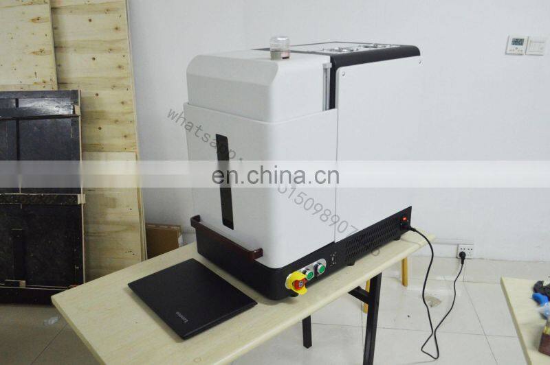 Raycus 20w mini sealed auto focus Full Cover mini 20w fiber laser marking machine