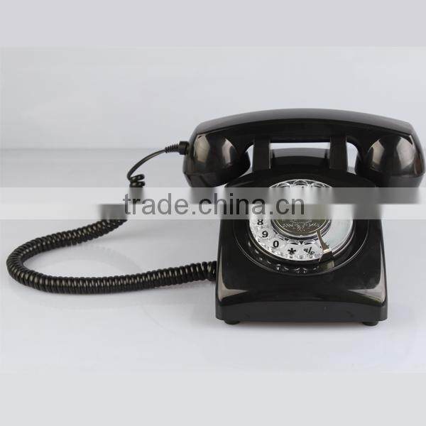 European vintage retro phone and antique telephone