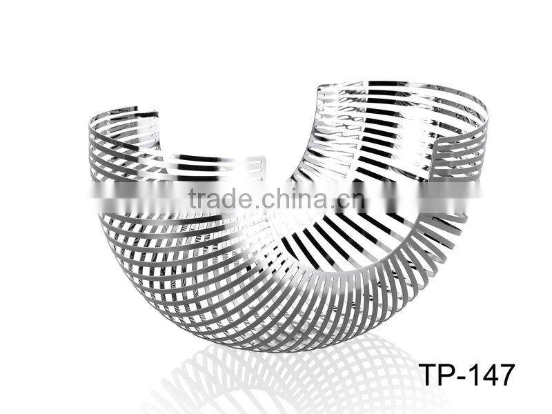 Mirror Finished Stainless Steel Fresh Fruit Plate 304